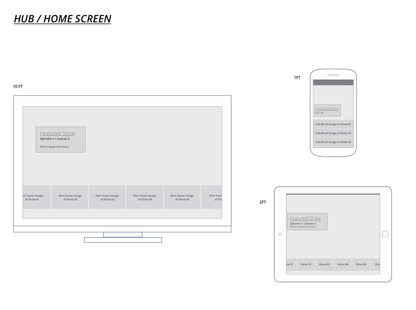 wireframe filmstrip navigation